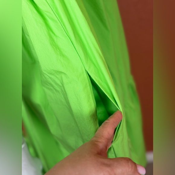 Christopher John Rogers Lime Maxi Dress Size XL - Picture 12 of 15